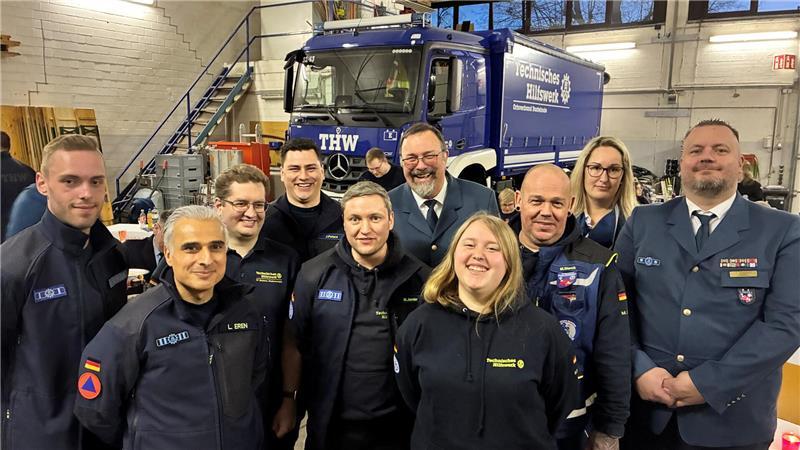 Ausgezeichnet und berufen bei der Jahreshauptversammlung des THW-Ortsverbands Buxtehude.