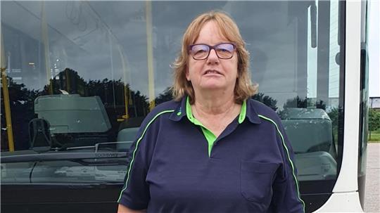 Ausgezeichnete Liebslingsbusfahrerin: Heike Holst von der KVG Stade.