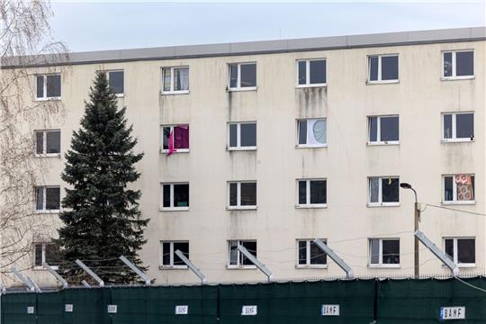 Außenansicht der Erstaufnahmeeinrichtung in Suhl.
