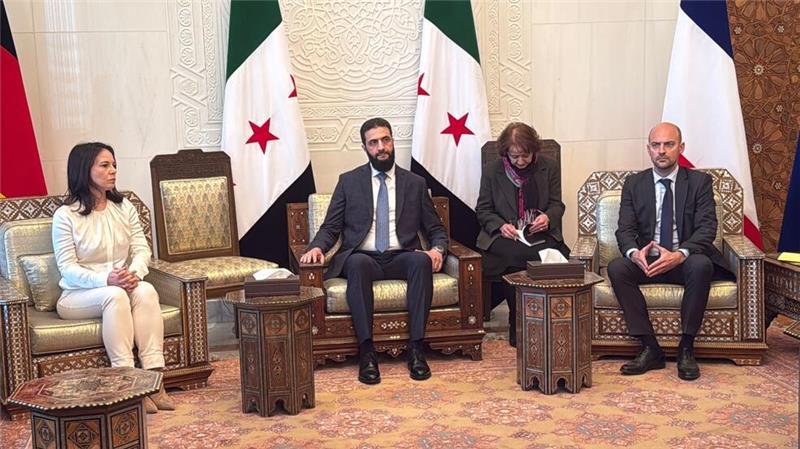Außenministerin Baerbock und ihr französischer Amtskollege Jean-Noël Barrot sind die ersten EU-Außenminister, die seit dem Sturz von Langzeitherrscher al-Assad nach Damaskus gereist sind. 