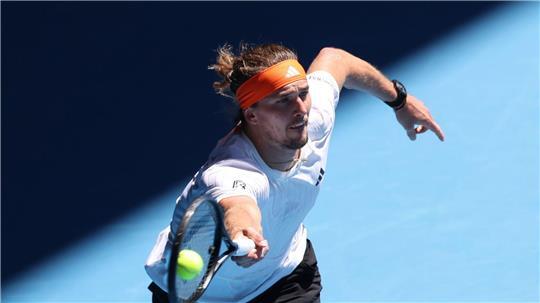 Australian Open: Alexander Zverev aus Deutschland spielt gegen Diallo aus Kanada.