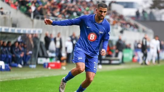 Aymen Barkok von Hertha BSC spielte in der Bundesliga unter anderem für Frankfurt, Düsseldorf und Mainz.
