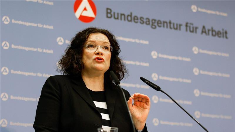 BA-Chefin Andrea Nahles wird die Finanzzahlen im Haushaltsausschuss des Bundestags vorstellen. (Archivfoto)
