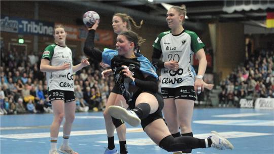BSV-Handballerin Anika Hampel erzielte fünf Tore gegen Oldenburg.