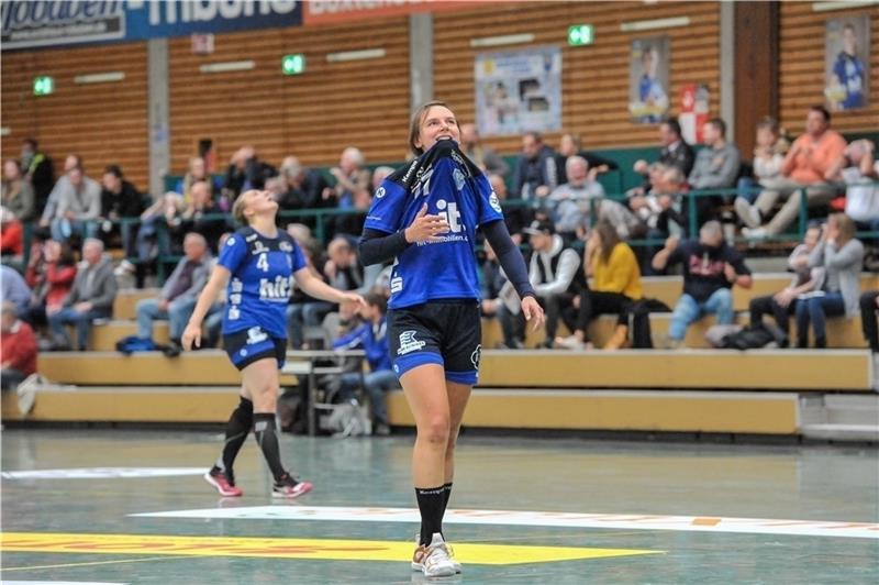 BSV-Handballerin Caroline Müller-Korn kam in Thüringen wieder im laufenden Spiel zum Einsatz und war prompt beste Torschützin ihrer Mannschaft. Foto: Jan Iso Jürgens (Archiv)
