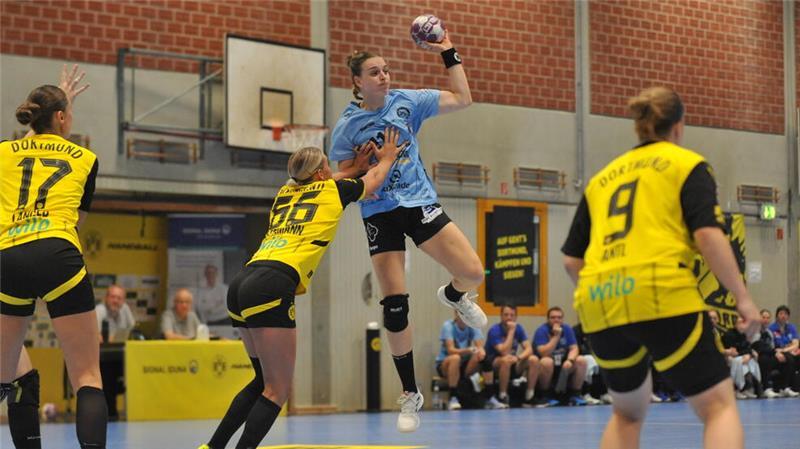 BSV-Shooterin Isabelle Dölle knickte im Spiel gegen Neckarsulm um.