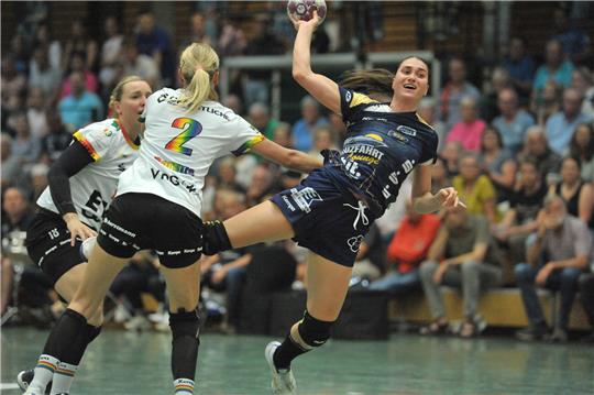 BSV-Spielerin Magda Kasparkova erzielte sieben Tore in Berlin. Foto: Jan Iso Jürgens (Archiv)