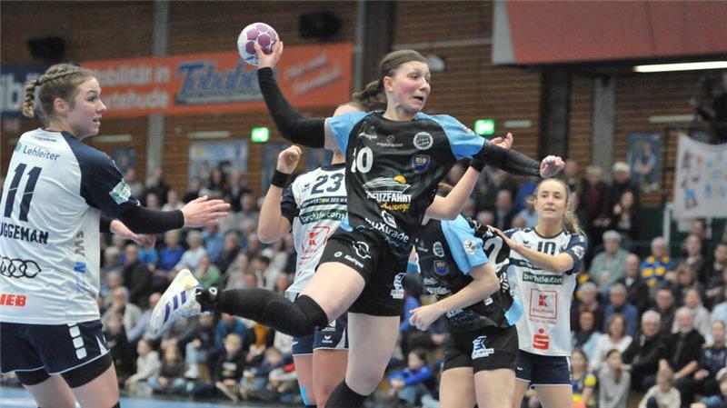 BSV-Spielmacherin Anika Hampel im Bundesligaspiel gegen Neckarsulm.