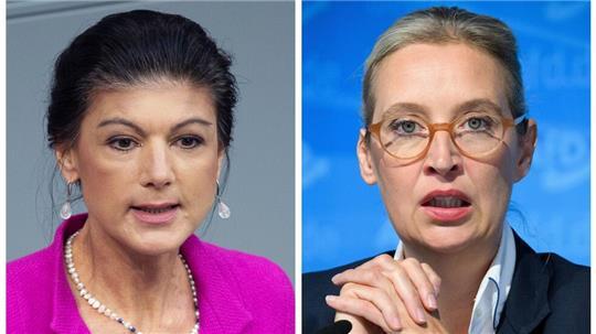 BSW-Gründerin Sahra Wagenknecht und AfD-Chefin Alice Weidel lieferten sich bei „Maischberger“ einen Schlagabtausch. (Archivbild)