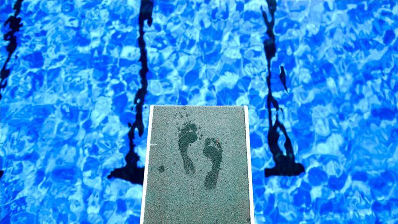 Badewetter in Deutschland.