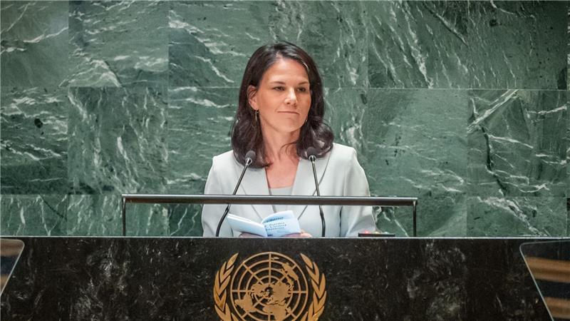 Baerbock wird neue Präsidentin der UN-Generalversammlung Baerbock kennt ihren designierten neuen Arbeitsplatz noch als Außenministerin. (Archivbild)