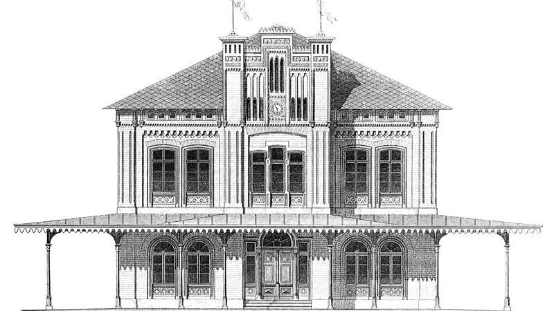 Archäologe löst das große Rätsel der Seefahrtschule in Grünendeich Bahnhof in Nordstemmen (1853/1854) von Conrad Wilhelm Hase.