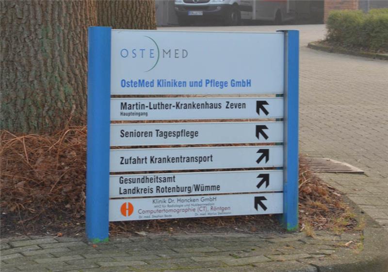 Bald insolvent? Das Zevener Martin-Luther-Krankenhaus soll geschlossen werden. Foto: Schmidt