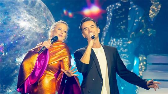 Barbara Schöneberger und Florian Silbereisen sind gute Kollegen.