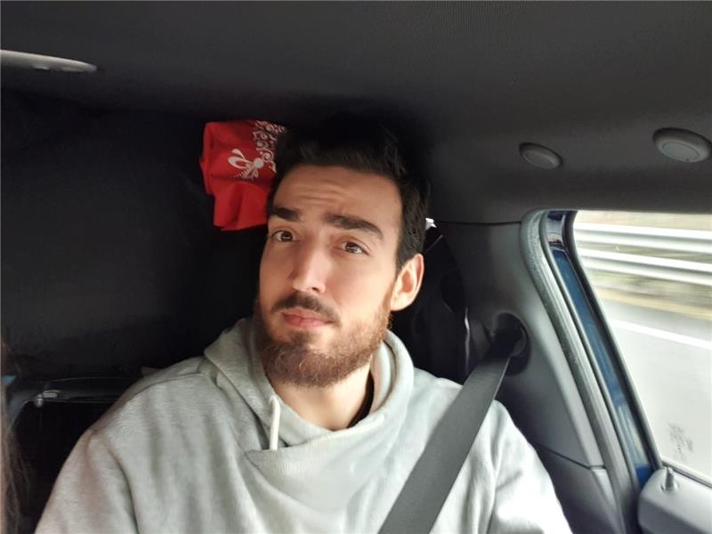 Basketballer Guido Villamil reist im Auto von Spanien nach Stade. Foto: Villamil.
