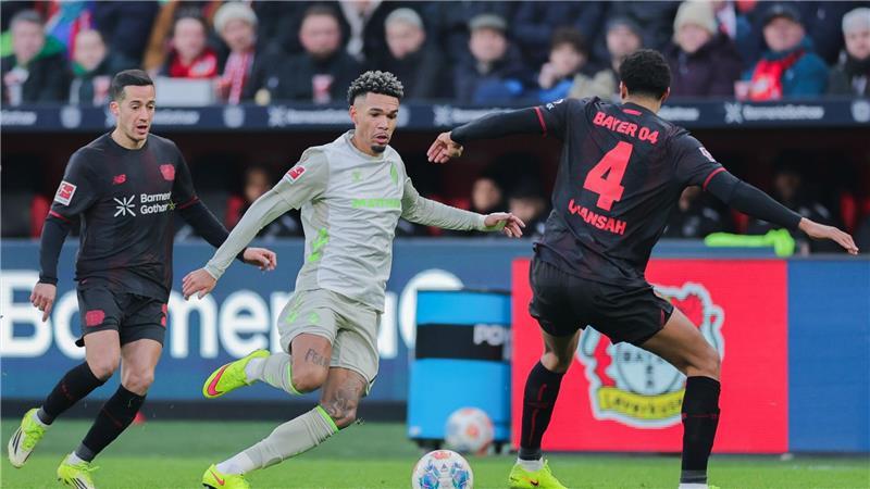 Bayer Leverkusen hatte gegen offensiv harmlose Bremer ein Chancenplus.