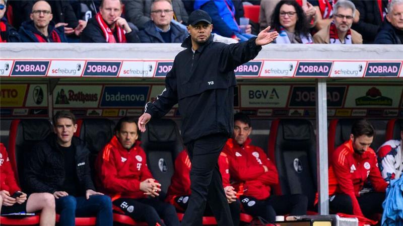 Bayern-Coach Vincent Kompany sah nicht das schönste Spiel seiner Elf, aber einen „schönen Sieg“.