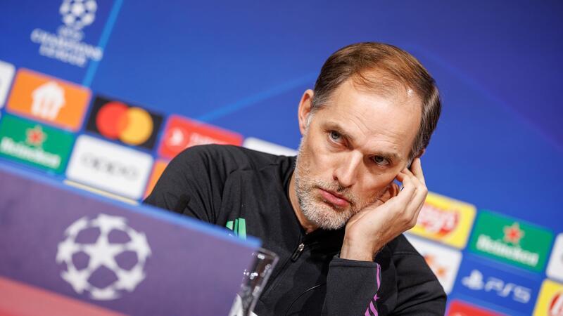 Tuchel bleibt „geradeheraus“: Gegen Istanbul nachlegen Bayern-Trainer Thomas Tuchel bei der Pressekonferenz in München.