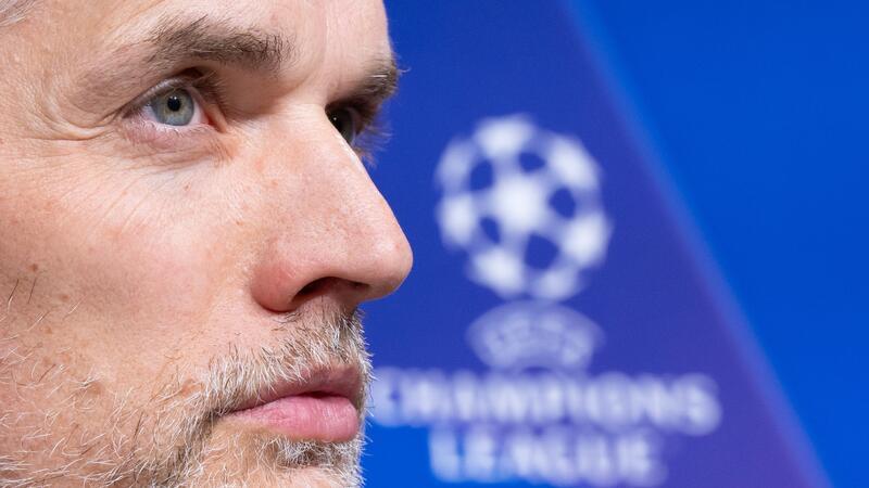 Bayern-Trainer Thomas Tuchel bei der Pressekonferenz vor dem Spiel gegen Lazio Rom.