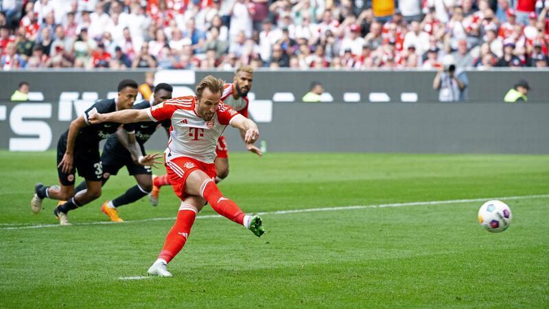 Bayer rettet Superserie - Leipzig gewinnt Topspiel Bayerns Matchwinner gegen Frankfurt: Harry Kane.