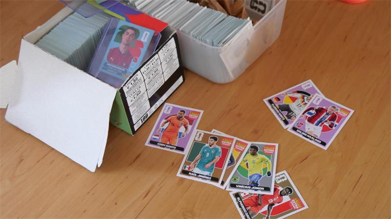 Begehrte Sammelobjekte: Sticker zur Fußball-WM