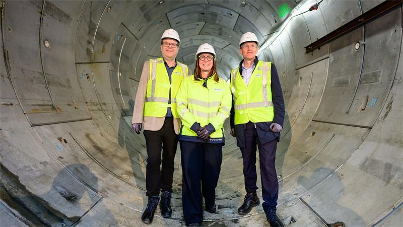 Beginnend Ende 2027 sollen die Kabel in den Schacht mit vier Metern Durchmesser eingezogen werden. 