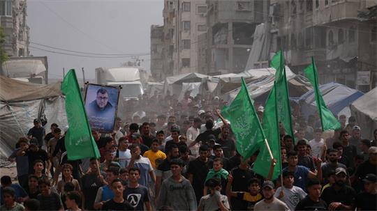 Begräbnis von Hamas-Kämpfern im September 2026 im Gazastreifen. (Archivbild)