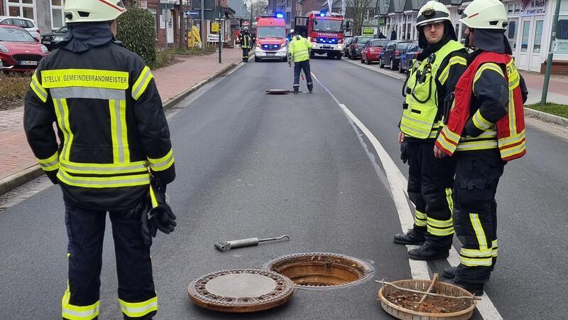 Bei Bauarbeiten ist in Apensen eine Gasleitung beschädigt worden.