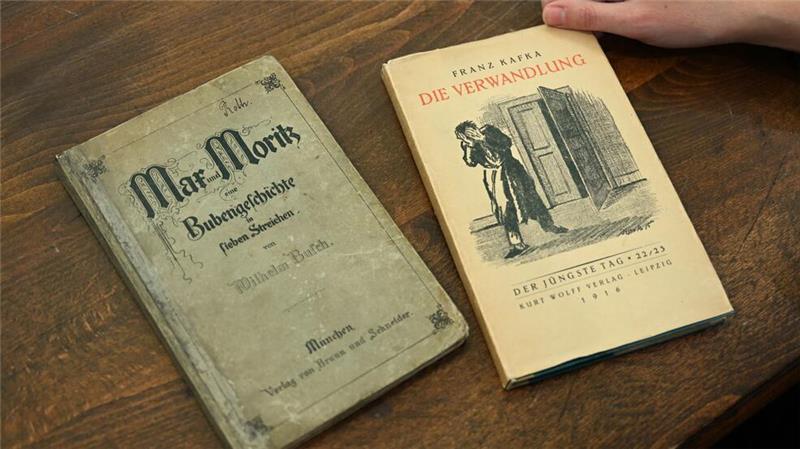 Versteigerung wertvoller Bücher und Manuskripte in Hamburg Bei Ketterer Kunst werden am Montag Erstausgaben eines Max-und-Moritz-Buches von Wilhelm Busch sowie eine des Buches „Die Verwandlung“ von Franz Kafka versteigert.