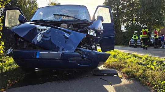 Bei dem Unfall bei Ankum sind acht Menschen verletzt worden.