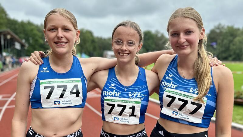 Leichtathleten des VfL Stade feiern Erfolge bei Landesmeisterschaften Bei den Landesmeisterschaften erreichten Stader Leichtathletinnen neue Bestmarken.