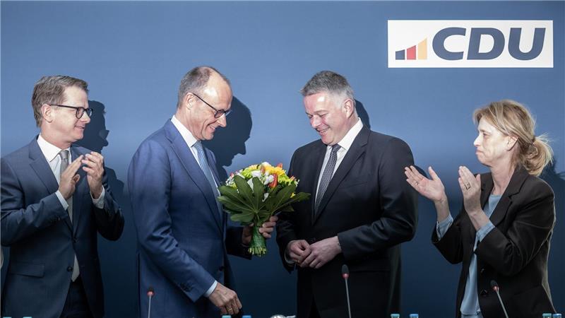 Bei der CDU wurde der Wahlsieg gefeiert – aber nicht zu laut.