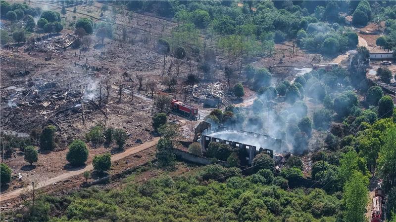 Bei der Explosion einer Feuerwerksfabrik in der Stadt Liuyang sind 37 Menschen ums Leben gekommen. 
