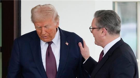 Bei der Zusammenkunft in Washington sprachen Trump und Starmer auch über den Krieg in der Ukraine.