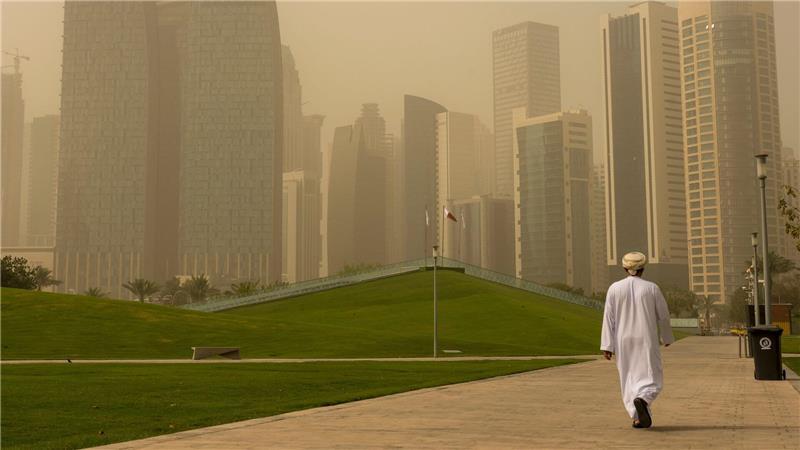 Bei einem Sandsturm kommt das Sonnenlicht kaum noch zur Erde durch (Archivbild)
