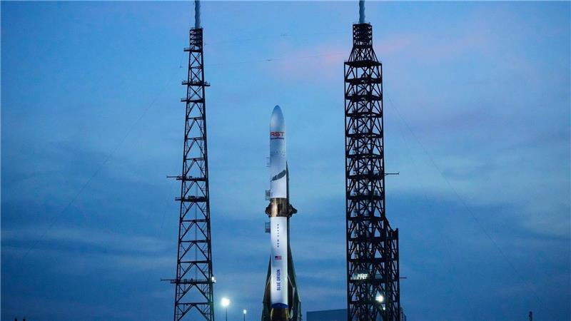 Feuerball: Bezos-Rakete explodiert bei Test vor dem Start Bei einem Test einer New Glenn Rakete gab es eine Explosion. (Archivbild)
