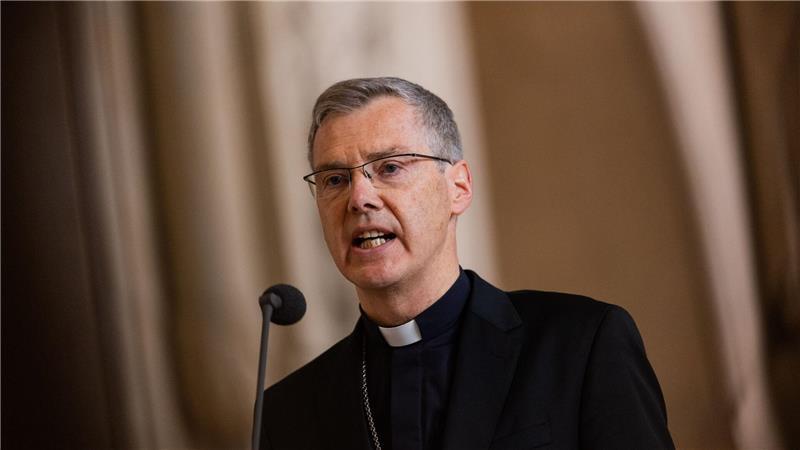 Münster bekommt mit Wilmer fortschrittlichen Bischof Bei seiner ersten Rede im Dom vor den Gläubigen: Heiner Wilmer.