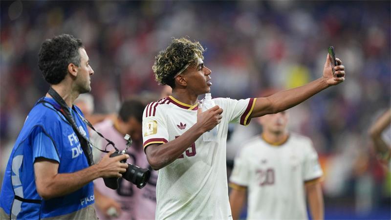 Bei seiner ersten WM direkt im Finale: Lamine Yamal. (Archivbild)