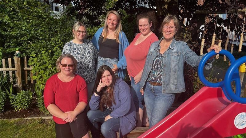 Bei vielen Tagesmüttern im Kreis Stade schrumpfen die Wartelisten, berichten Nicole Braun, Chantal da Luz Simos Maas, Jana Riehl, Daniela Hort, Nancy Radeiski und Bettina Tank.