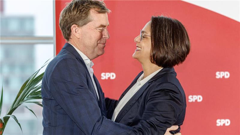 Beide gaben sich mit Blick auf die Landtagswahl zuversichtlich.