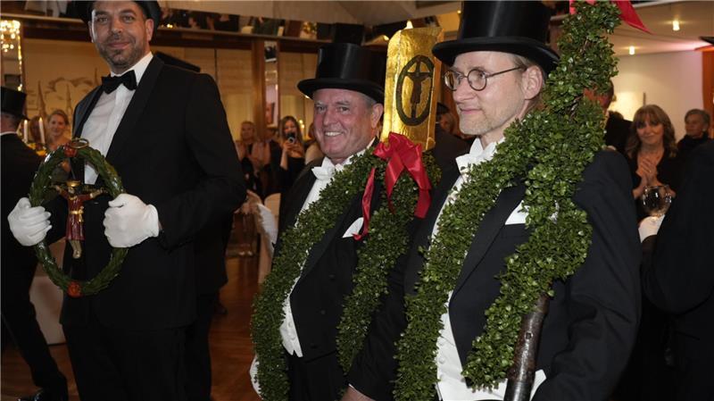 Beim 612. Stiftungsfest der St. Pankratii Brüderschaft (von links): Mario Jirka, Stefan Krause, Thomas Stelzer.