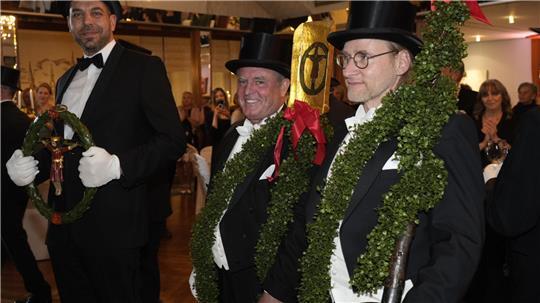 Beim 612. Stiftungsfest der St. Pankratii Brüderschaft (von links): Mario Jirka, Stefan Krause, Thomas Stelzer.