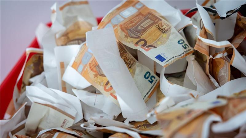 Beim Anfassen von Blüten merkt man den Unterschied zu echten Banknoten. (Archivbild)