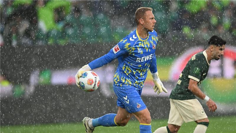 Beim Bundesligaspiel zwischen Wolfsburg und Köln sorgte ein Unwetter für eine Unterbrechung