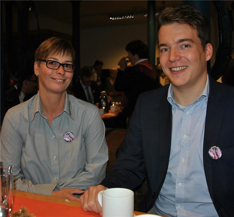 Beim Frühstück : Sonja Wilckens und Christian Drewes. Foto Lohmann
