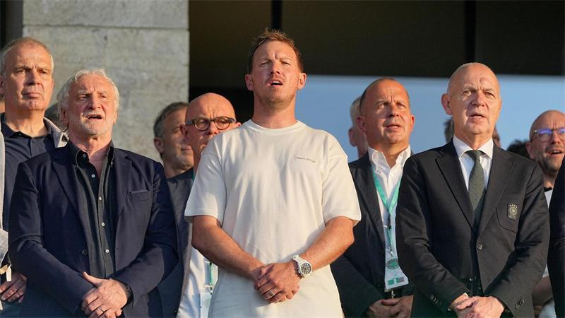 Die Chronik des Scheiterns von Julian Nagelsmann Beim Pokalfinale im Mai war die Welt für die DFB-Führungscrew noch in Ordnung. (Archivbild)