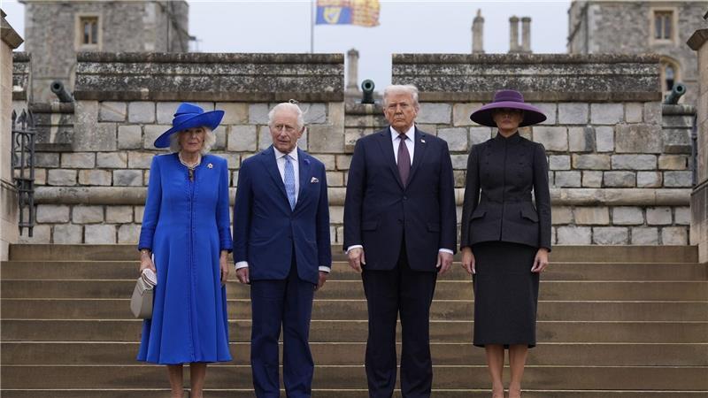 Beim Staatsbesuch der Trumps hatte Prinz Andrew seine Titel noch. 