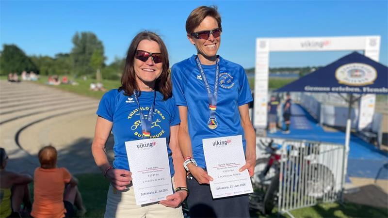 BSV-Athletin wird Deutsche Meisterin und peilt Aufstieg mit Team an Beim Viking Schleswig wurde Sylvia Neuhaus (rechts) in ihrer Altersklasse Deutsche Meisterin und Tanja Hahn Vizemeisterin in ihrer Altersklasse.