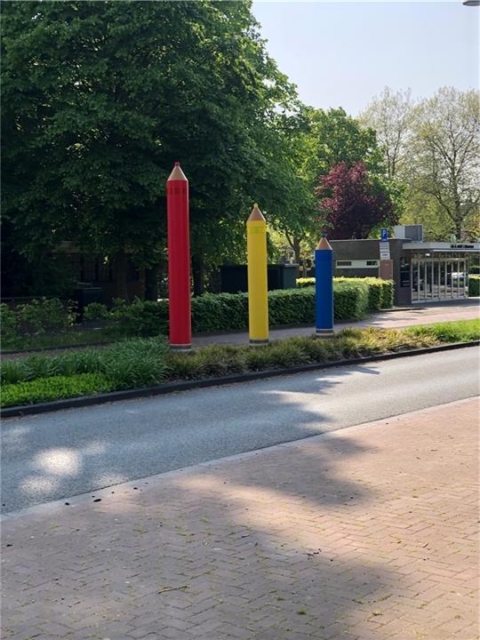 Beispiel für gestalterische Elemente vor Kindergärten und Schulen in den Niederlanden. Foto: SPD Stade