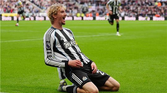 Bejubelt seinen ersten Treffer in der Premier League: Nick Woltemade.